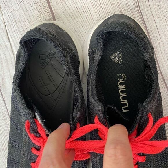 Adidas running mesh sock athletic shoes black sz 8 women - Picture 6 of 8